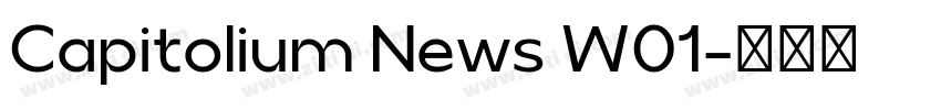 Capitolium News W01字体转换